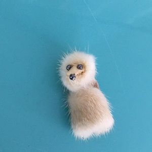 Fur brooch